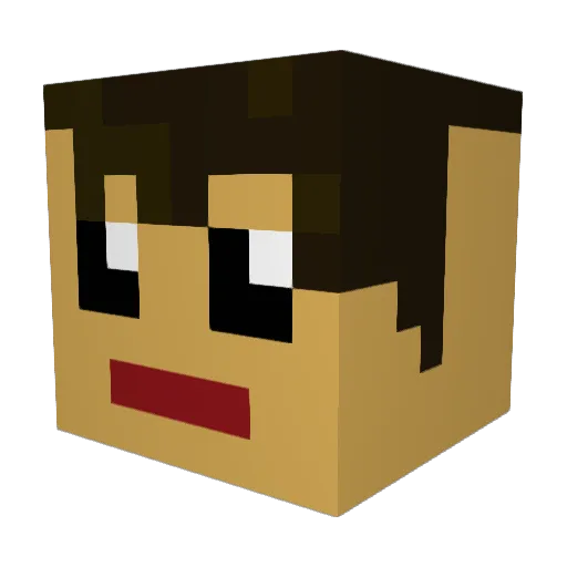 coffeep0t Minecraft avatar head, 3D render