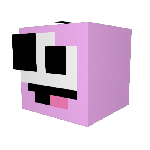 coffeepaya Minecraft avatar head, 3D render