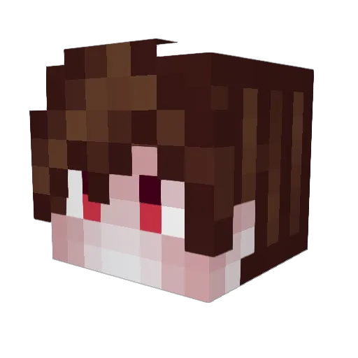coffeethebrain Minecraft avatar head, 3D render