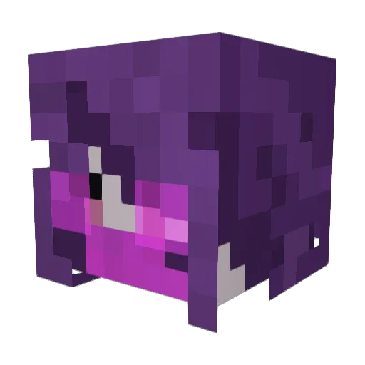 coffinated Minecraft avatar head, 3D render