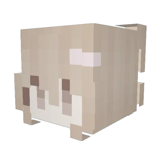 cofina Minecraft avatar head, 3D render