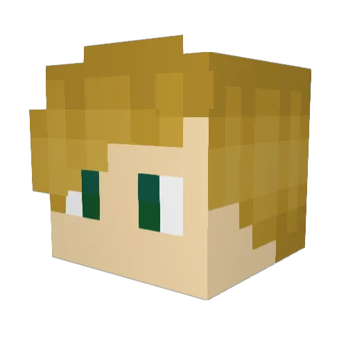 cogan Minecraft avatar head, 3D render