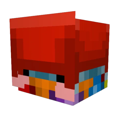 cogen Minecraft avatar head, 3D render