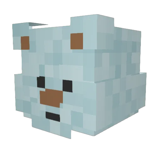 cognacm Minecraft avatar head, 3D render