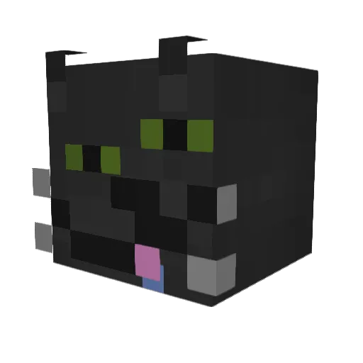 coibe Minecraft avatar head, 3D render