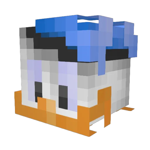 coincoin64320 Minecraft avatar head, 3D render