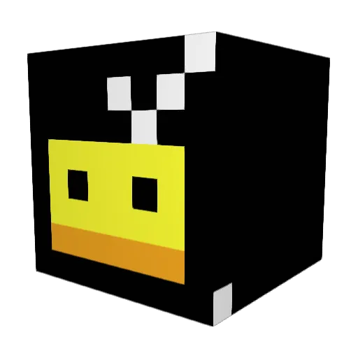 coinduckling166 Minecraft avatar head, 3D render