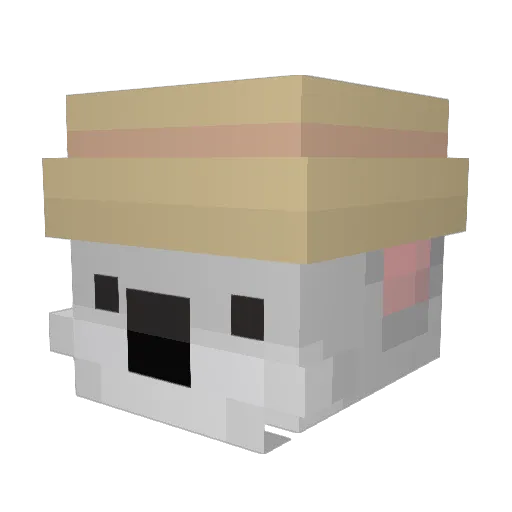 cojub Minecraft avatar head, 3D render