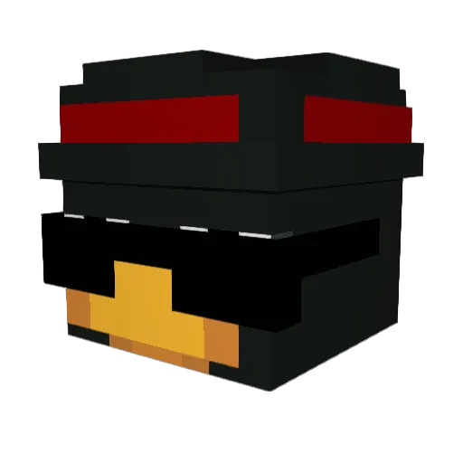 coka_doodle_doo Minecraft avatar head, 3D render