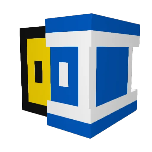 coke233b Minecraft avatar head, 3D render