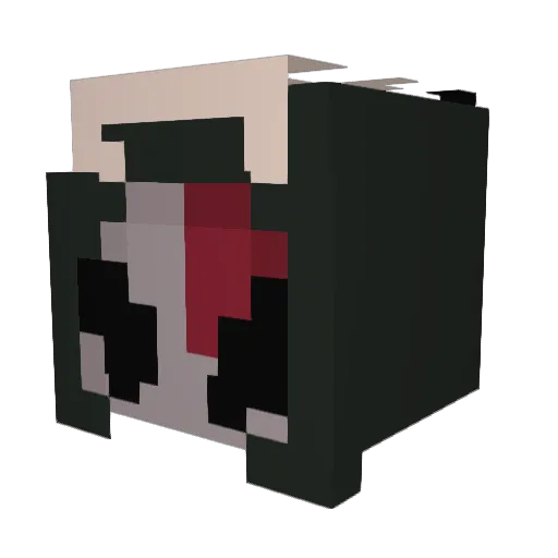 cokemite Minecraft avatar head, 3D render