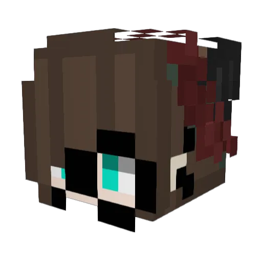cokewithsoda Minecraft avatar head, 3D render
