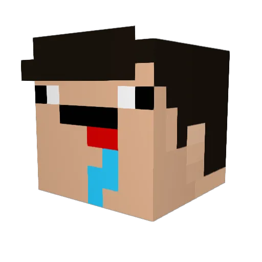 coko0 Minecraft avatar head, 3D render