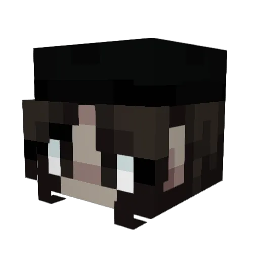 cokosensei Minecraft avatar head, 3D render