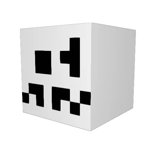 col1w Minecraft avatar head, 3D render