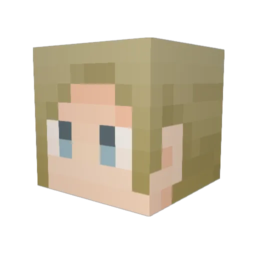 cola1182 Minecraft avatar head, 3D render