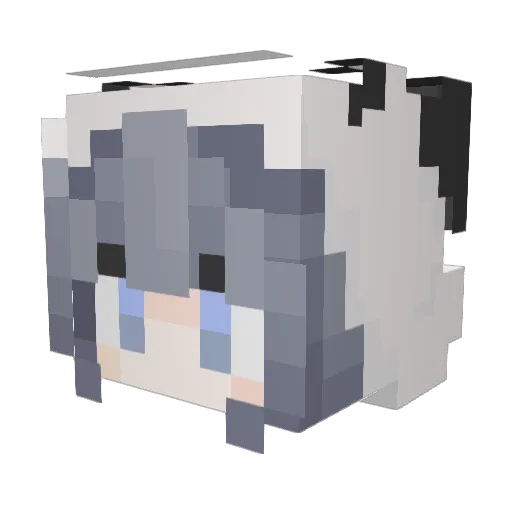 cola12 Minecraft avatar head, 3D render