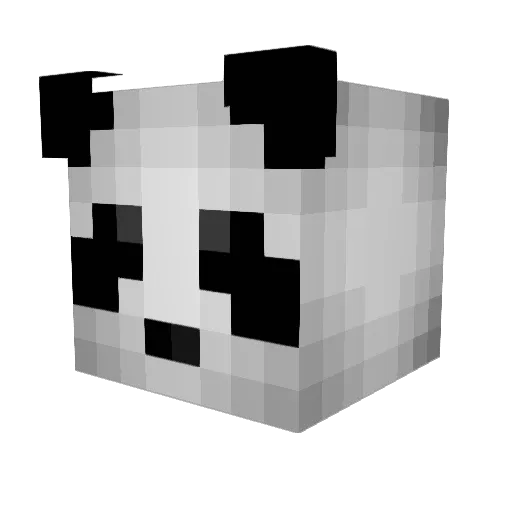 cola__ghost Minecraft avatar head, 3D render