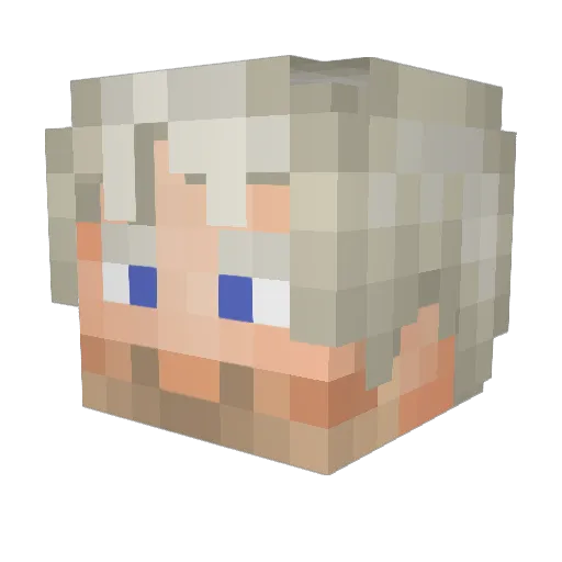 colabros Minecraft avatar head, 3D render