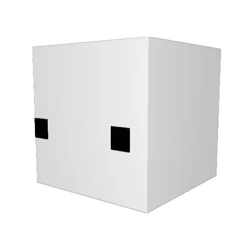 colahahah Minecraft avatar head, 3D render