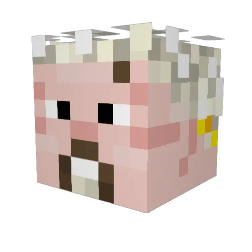 colardgreencoley Minecraft avatar head, 3D render