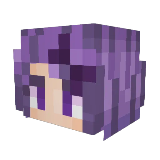 colater Minecraft avatar head, 3D render