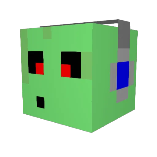 colbaluke Minecraft avatar head, 3D render