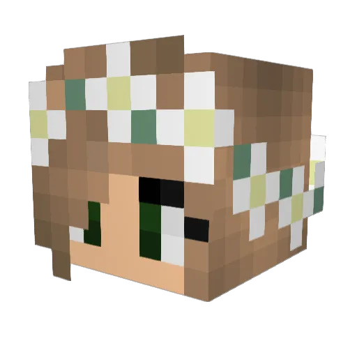colbycat225 Minecraft avatar head, 3D render