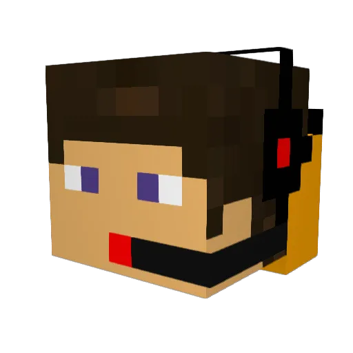 colbycrist Minecraft avatar head, 3D render