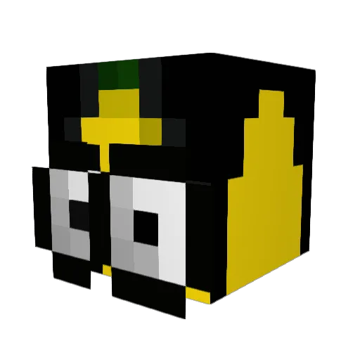 colcay Minecraft avatar head, 3D render