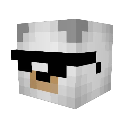 cold_3 Minecraft avatar head, 3D render