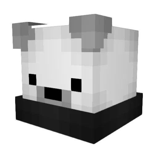 coldheartedness Minecraft avatar head, 3D render