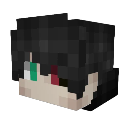 coldkohii Minecraft avatar head, 3D render