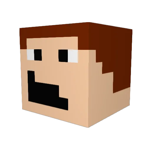 coldlox Minecraft avatar head, 3D render