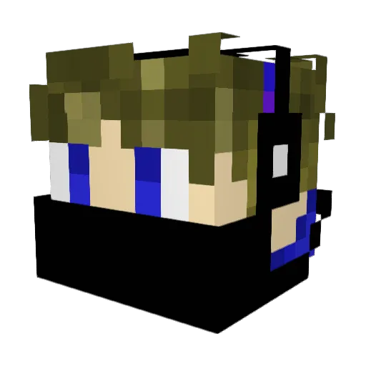 coldmanx Minecraft avatar head, 3D render