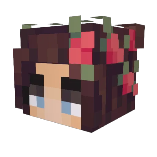 coldplayxtra Minecraft avatar head, 3D render