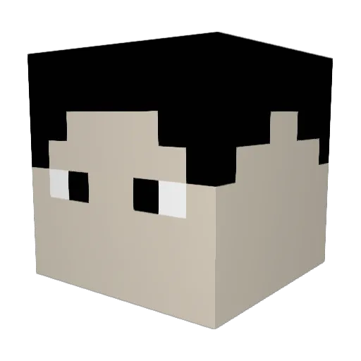 coldspurs Minecraft avatar head, 3D render