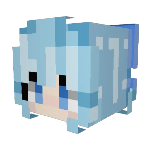 coldwaterv Minecraft avatar head, 3D render