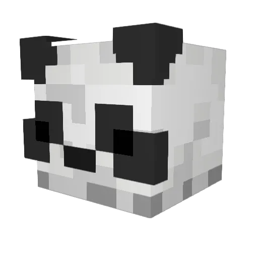 coldwhitemilk Minecraft avatar head, 3D render