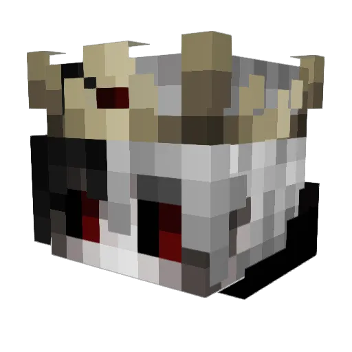 coldwrist Minecraft avatar head, 3D render