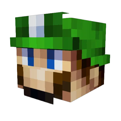 cole_bang Minecraft avatar head, 3D render