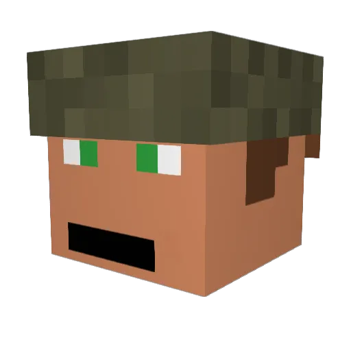 coledavis99 Minecraft avatar head, 3D render