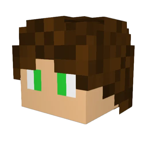 colemojo Minecraft avatar head, 3D render