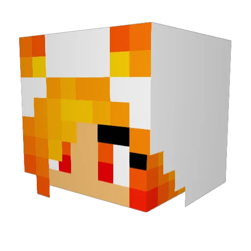 coler65338 Minecraft avatar head, 3D render