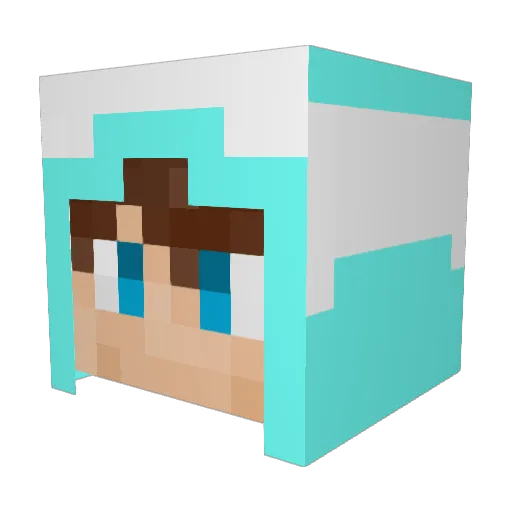 colesdaman Minecraft avatar head, 3D render