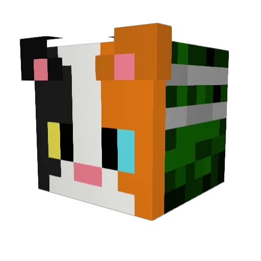 coleslawss Minecraft avatar head, 3D render