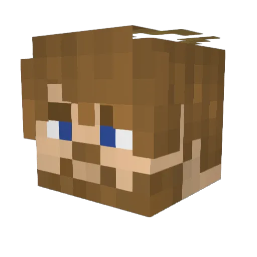 coletrain405 Minecraft avatar head, 3D render