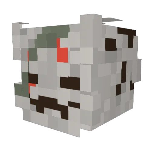 coleydw Minecraft avatar head, 3D render