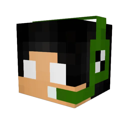 colfziura Minecraft avatar head, 3D render