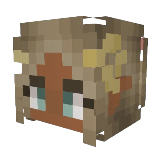 colgate69 Minecraft avatar head, 3D render